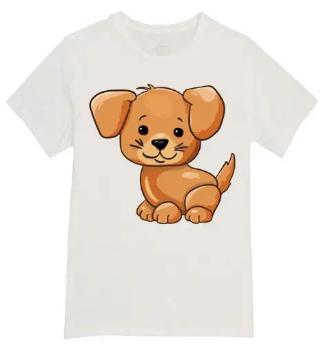 maglietta con disegno o foto cane