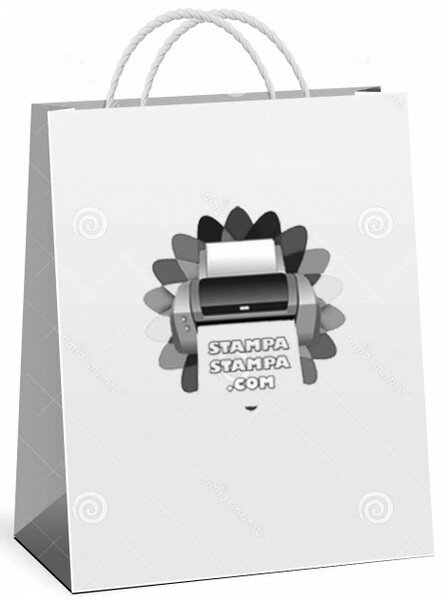 Shoppers borse in carta bianca