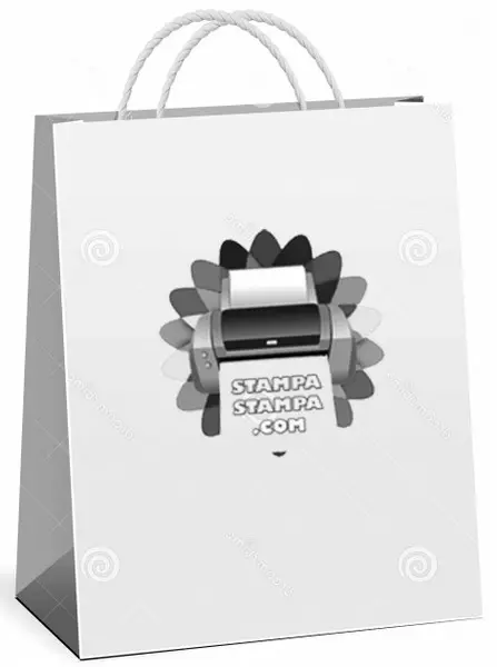 Shoppers borse in carta bianca