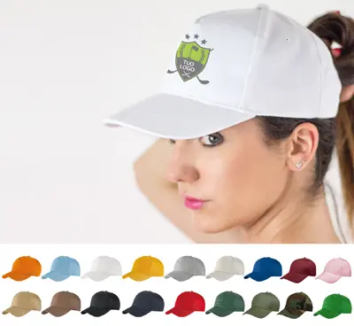 cappellino bianco-giallo golf