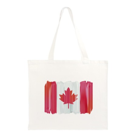 Shoppers cotone Bandiera Canada manici lunghi 40x40 istk3