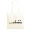 Borsa skyline New York USA Shopper manici lunghi disegno acquarello 499