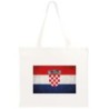 Shopper manici Bandiera Croazia 40x40 Borsa spesa tracolla in cotone n. 45 manici lunghi