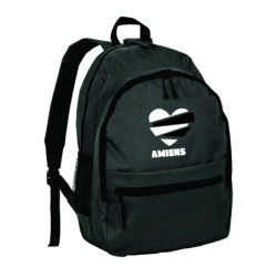 Zaino ultras Amiens in nylon con tasche cerniera e spalline
