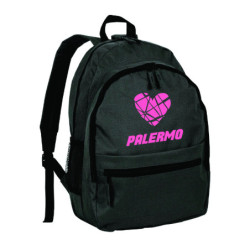 Zaino ultras PALERMO cuore in nylon con tasche cerniera e spalline