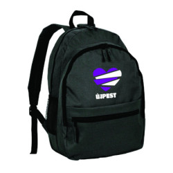 Zaino ultras Budapest campionato ungherese calcio in nylon con tasche cerniera e spalline