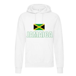 Felpa JAMAICA / bandiera tasconi e cappuccio uomo donna