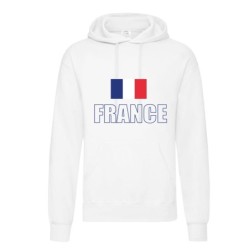 Felpa FRANCE / bandiera Francia / tasconi e cappuccio uomo donna