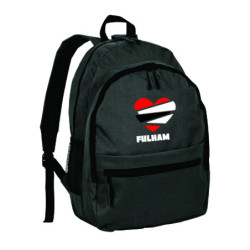 Zaino ultras Fulham in nylon con tasche cerniera e spalline