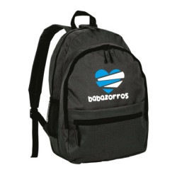 Zaino ultras Babazorros biancoazzurri in nylon con tasche cerniera e spalline