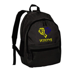 Zaino ultras cuore stilizzato Verona in nylon con tasche cerniera e spalline