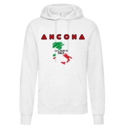 Felpa 100% made in Italy Ancona uomo donna tifosi calcio