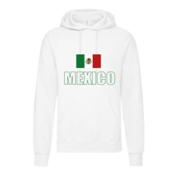 Felpa MEXICO / bandiera tasconi e cappuccio uomo donna