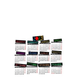 Calendario 2023 personalizzato da muro. Invia la foto in un messaggio dopo l'ordine - C740