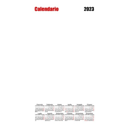 Calendario 2023 personalizzato da muro. Invia la foto in un messaggio dopo l'ordine - C857
