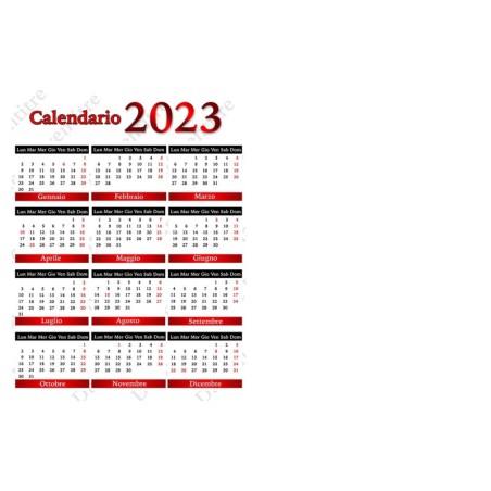 Calendario 2023 personalizzato da muro. Invia la foto in un messaggio dopo l'ordine - C1268