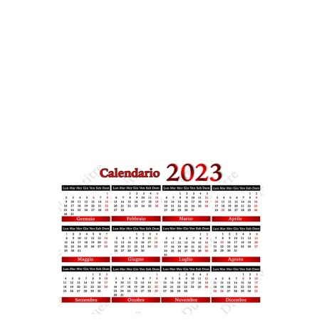 Calendario 2023 personalizzato da muro. Invia la foto in un messaggio dopo l'ordine - C1269