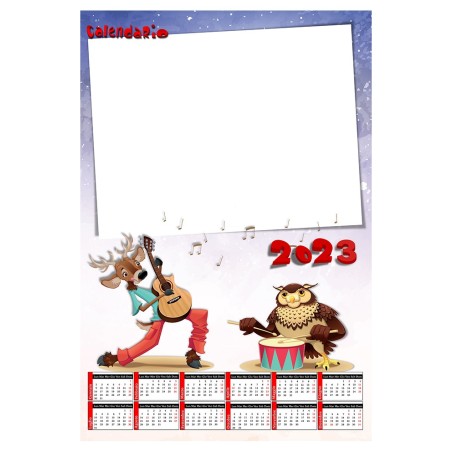 Calendario 2023 personalizzato da muro. Invia la foto in un messaggio dopo l'ordine - C1469