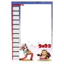 Calendario 2023 personalizzato da muro. Invia la foto in un messaggio dopo l'ordine - C1470