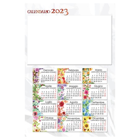 Calendario 2023 personalizzato da muro. Invia la foto in un messaggio dopo l'ordine - C1521