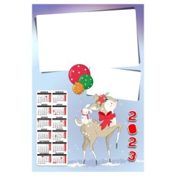 Calendario 2023 personalizzato da muro. Invia la foto in un messaggio dopo l'ordine - C1696