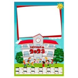 Calendario 2023 personalizzato da muro. Invia la foto in un messaggio dopo l'ordine - C1752