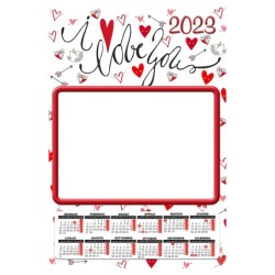 Calendario 2023 personalizzato da muro. Invia la foto in un messaggio dopo l'ordine - C1757