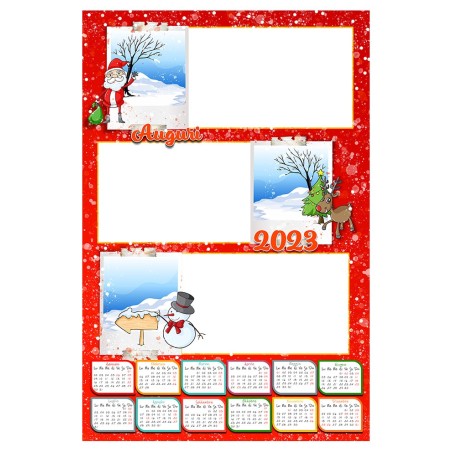 Calendario 2023 personalizzato da muro. Invia la foto in un messaggio dopo l'ordine - C2136
