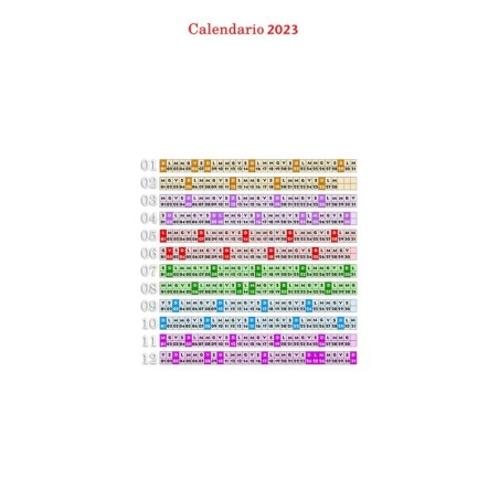 Calendario 2023 personalizzato da muro. Invia la foto in un messaggio dopo l'ordine - C2211