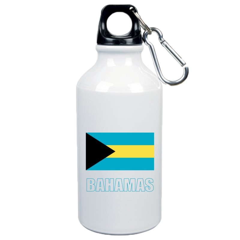 Boraccia bottiglia Bahamas bandiera da 500 ml alluminio15