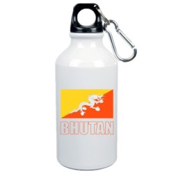 Boraccia bottiglia Bhutan bandiera da 500 ml alluminio24