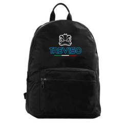 Zaino ultras Treviso con paperotto cod.104 tifosi calcio in nylon con tasche cerniera e spalline