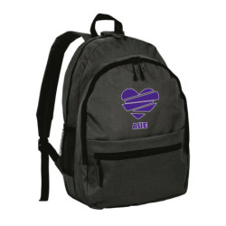 Zaino ultras Aue Germania con cuore tifosi calcio in nylon con tasche cerniera e spalline