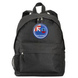 Zaino ultras Montserrat bandiera e stemma in nylon con tasche cerniera e spalline