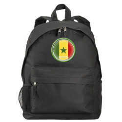 Zaino ultras Senegal bandiera e stemma in nylon con tasche cerniera e spalline