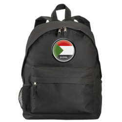 Zaino ultras Sudan bandiera e stemma in nylon con tasche cerniera e spalline