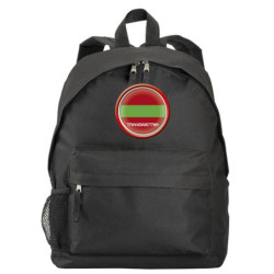 Zaino ultras Transinistria bandiera e stemma in nylon con tasche cerniera e spalline