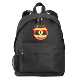Zaino ultras Uganda bandiera e stemma in nylon con tasche cerniera e spalline