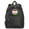 Zaino ultras Ungheria bandiera e stemma in nylon con tasche cerniera e spalline