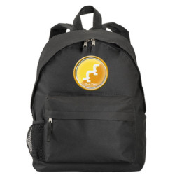 Zaino ultras Bhutan bandiera e stemma in nylon con tasche cerniera e spalline
