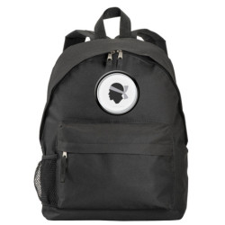 Zaino ultras Corsica bandiera e stemma in nylon con tasche cerniera e spalline
