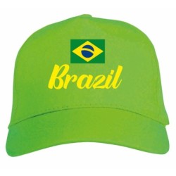 Cappellino ricamato Brazil...