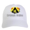 Cappellini bianchi regioni Europa Cappellino bianco Brabant Wallon Vallonia Belgio bandiera chiusura velcro 7