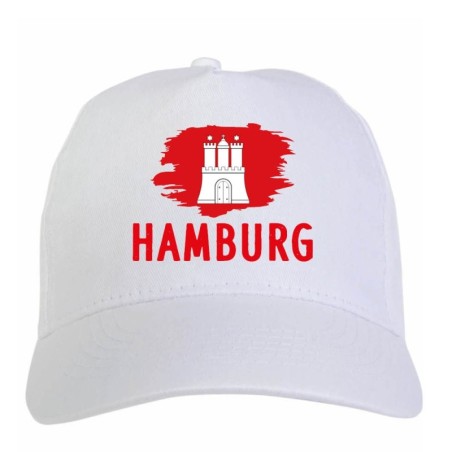 Cappellini bianchi regioni Europa Cappellino bianco Hamburg Amburgo Germania bandiera chiusura velcro 31