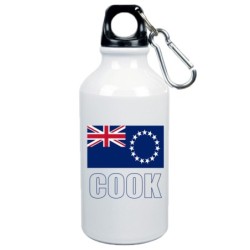 Boraccia bottiglia Isole Cook bandiera da 500 ml alluminio48