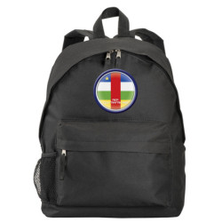 Zaino ultras Repubblica Centrafricana bandiera e stemma in nylon con tasche cerniera e spalline