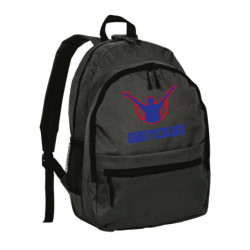 Zaino ultras Genova con simbolo tifosi con tasche cerniera e spalline