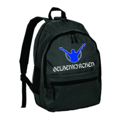 Zaino ultras tifosi Gelsenkirchen con tasche cerniera e spalline