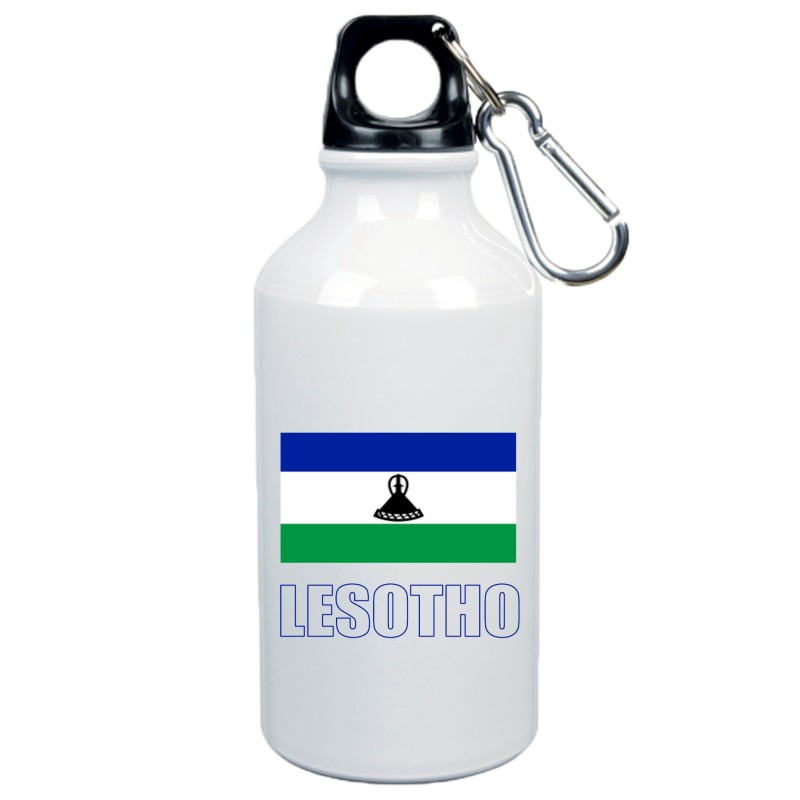 Boraccia bottiglia Lesotho bandiera da 500 ml alluminio118