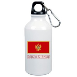 Boraccia bottiglia Montenegro bandiera da 500 ml alluminio140